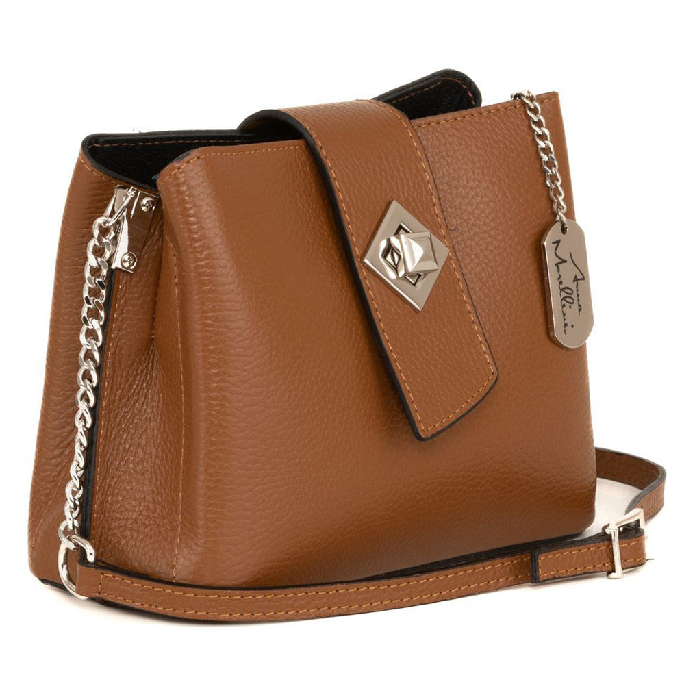 Anna Morellini - Sac à bandoulière Elianna - cuir - camel