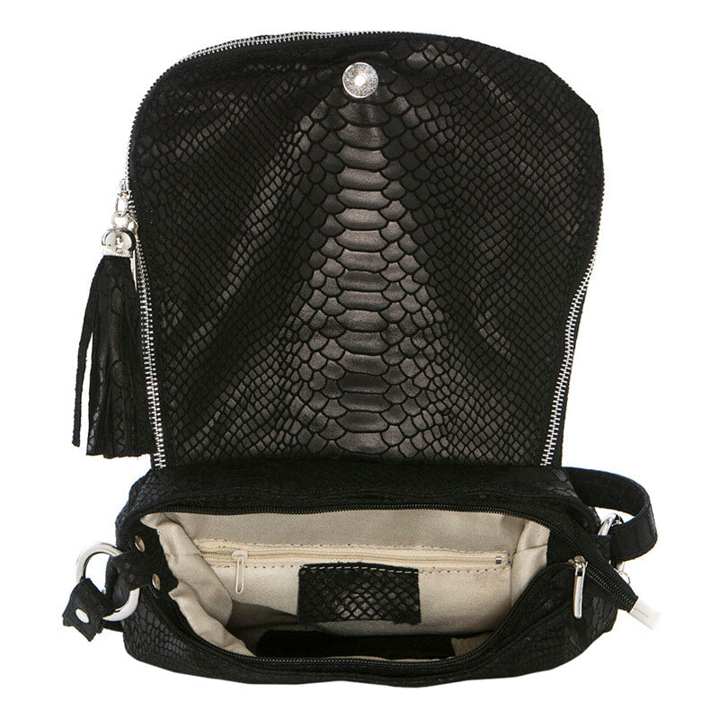 Anna Morellini - Sac à bandoulière Elena - 100% cuir - noir