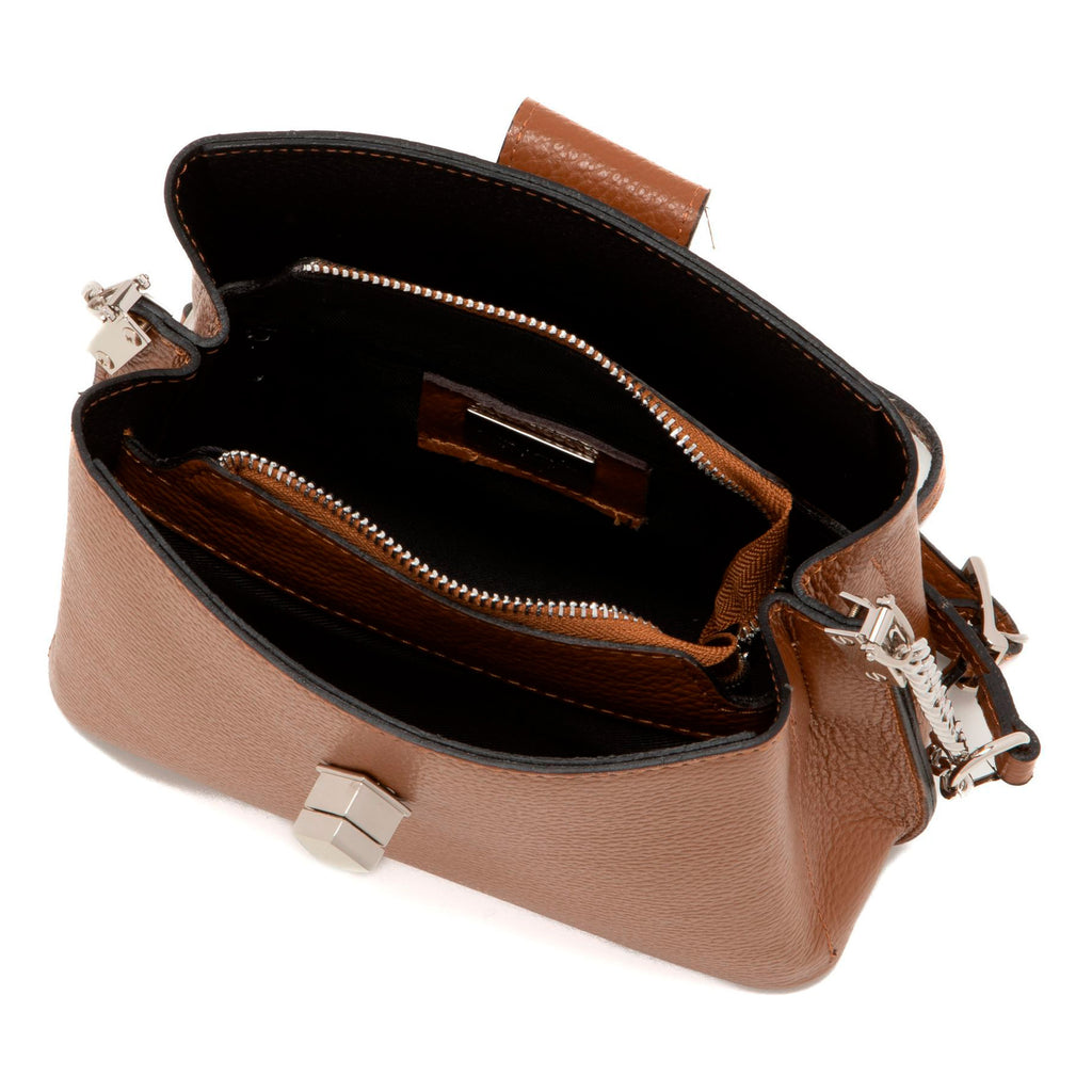 Anna Morellini - Sac à bandoulière Elianna - cuir - camel