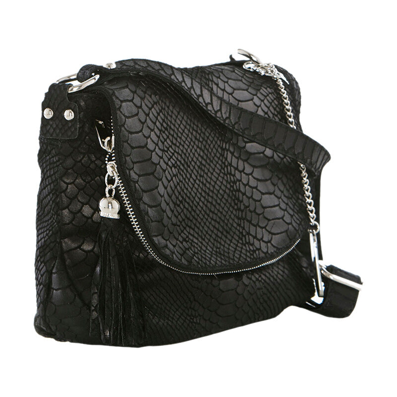 Anna Morellini - Sac à bandoulière Elena - 100% cuir - noir