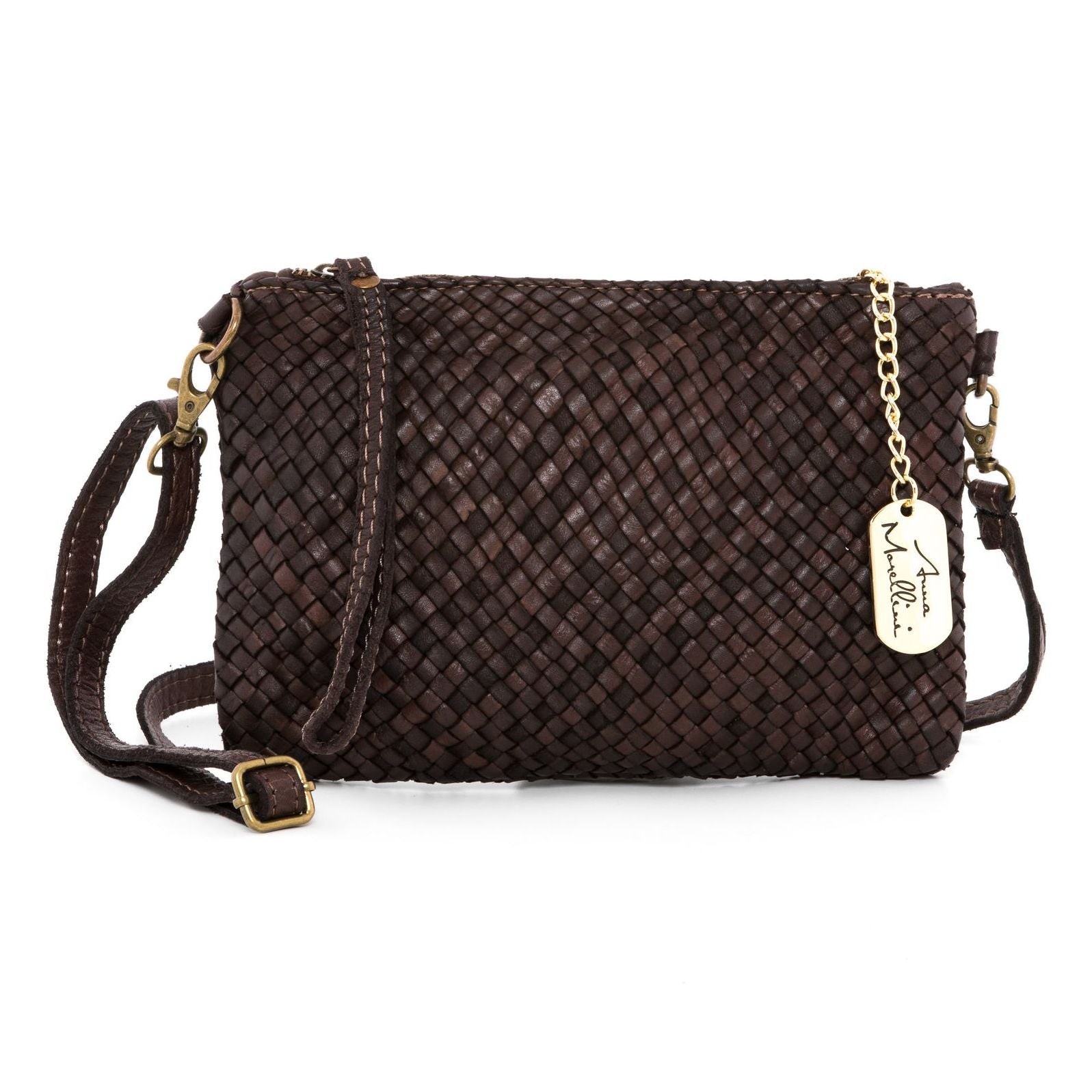 Anna Morellini - Sacoche Laura - Spring Summer 2025 - cuir - marron foncé