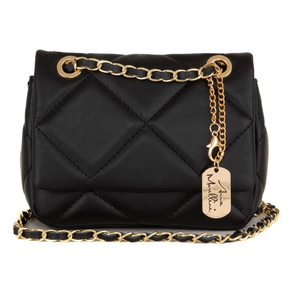 Anna Morellini - Sac à bandoulière Allegra - 100% cuir - noir