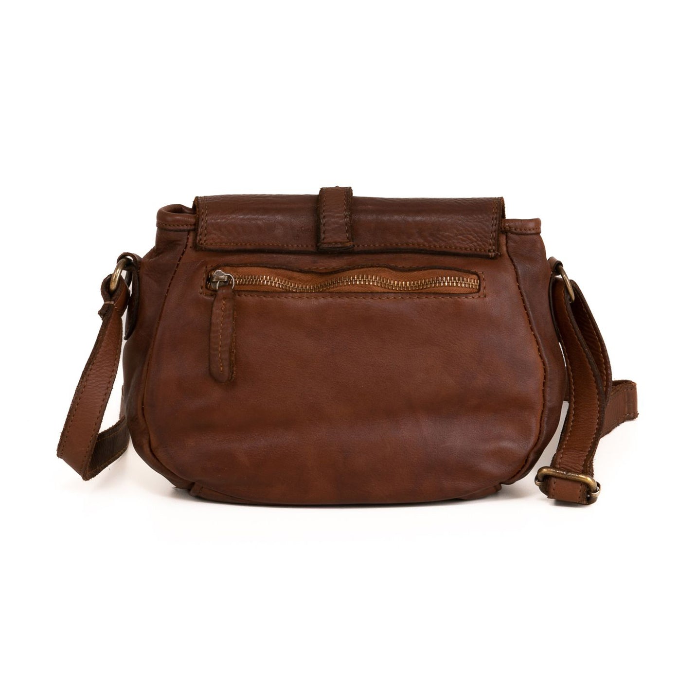 Anna Morellini - Sac à bandoulière Luigia - 100% cuir - marron foncé