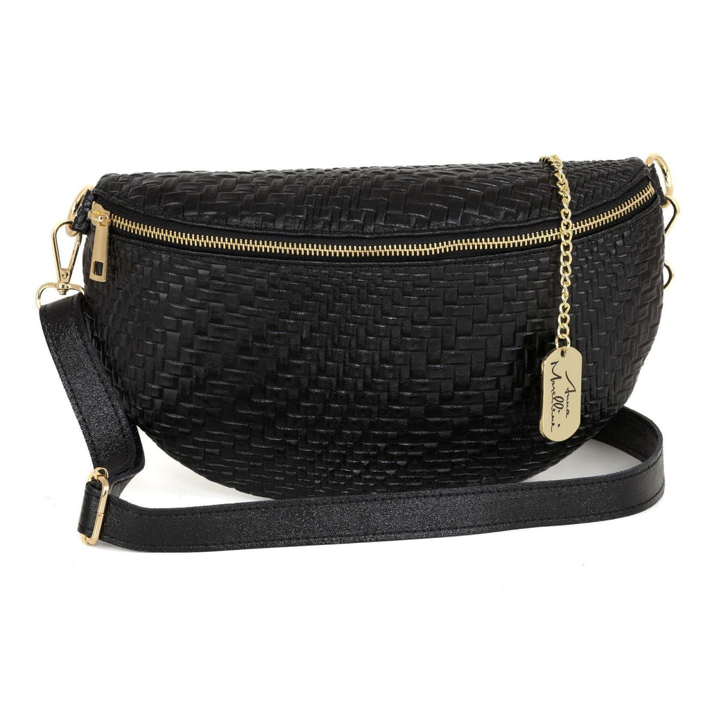 Anna Morellini - Sac à bandoulière Rufina - cuir - noir