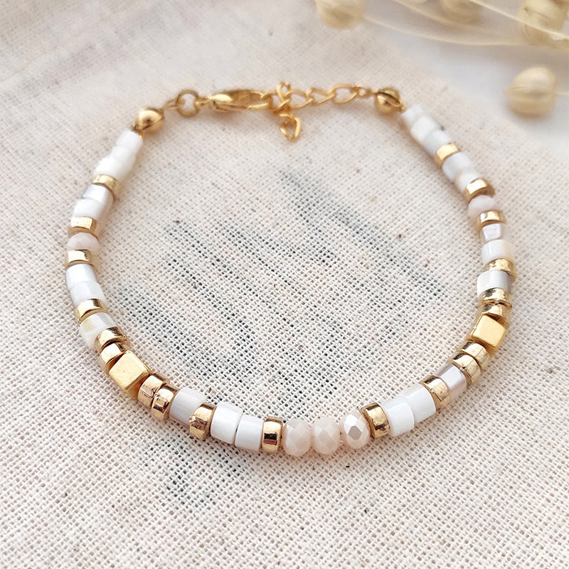 ATELIER MIU Bracelet de perles - Laiton plaqué or