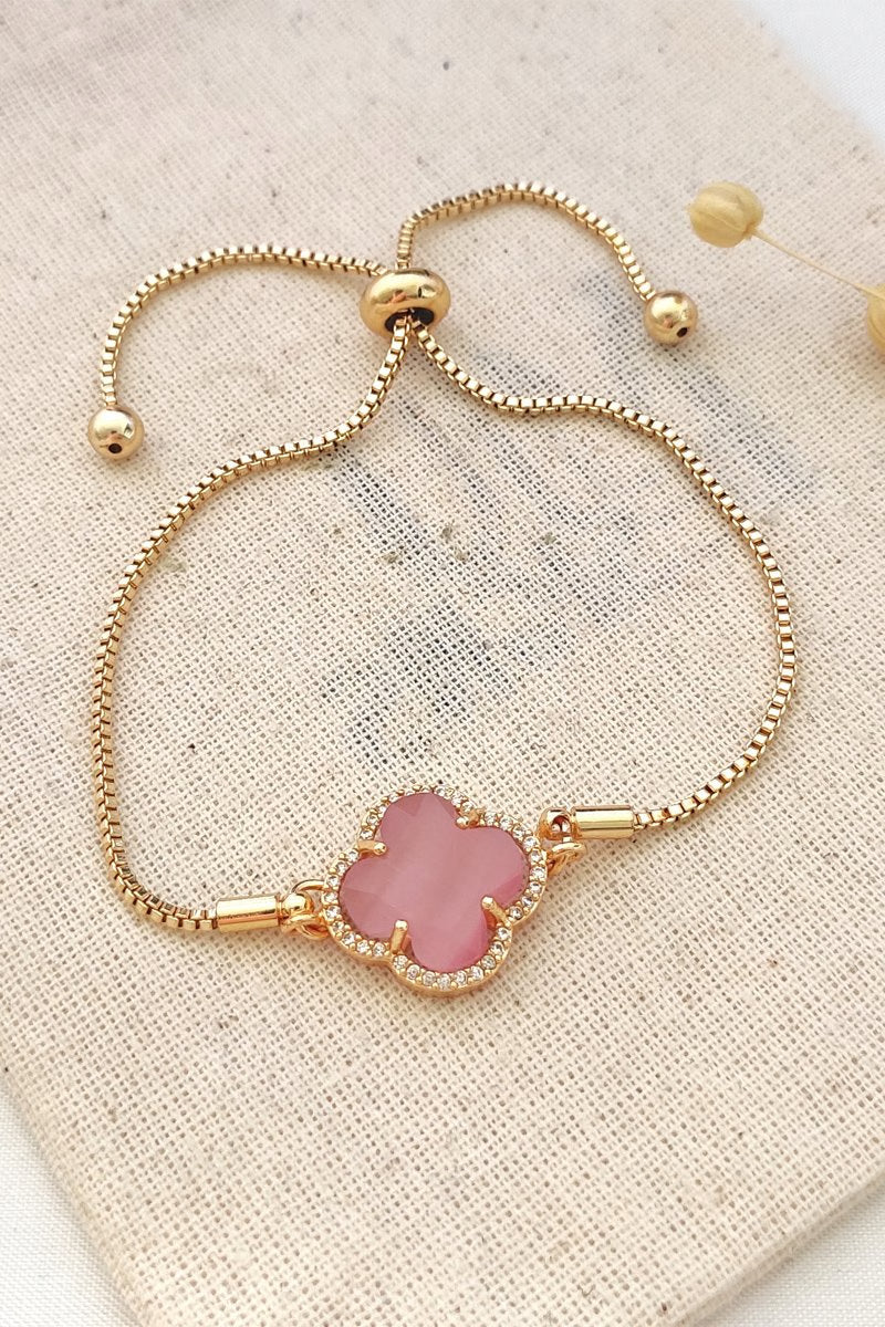 ATELIER MIU Bracelet Agate et zircons