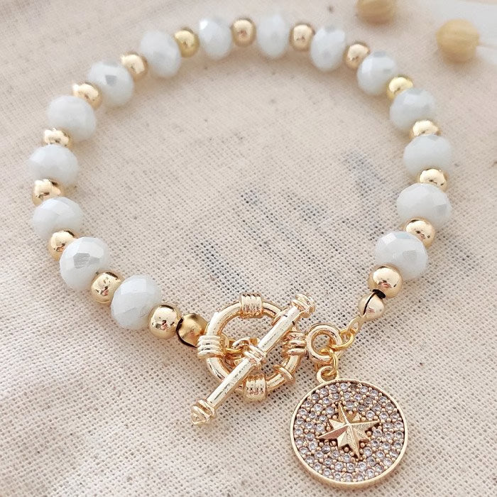 ATELIER MIU Bracelet de perles - Laiton plaqué or