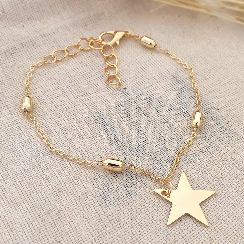 ATELIER MIU Bracelet chaîne étoile - Laiton plaqué or