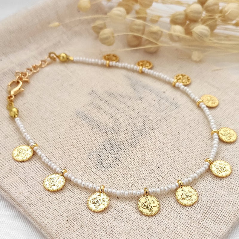 ATELIER MIU Bracelet de cheville - Laiton plaqué or