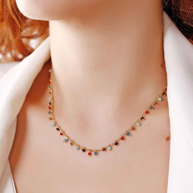 ATELIER MIU Collier - Laiton plaqué or & perles miyuki