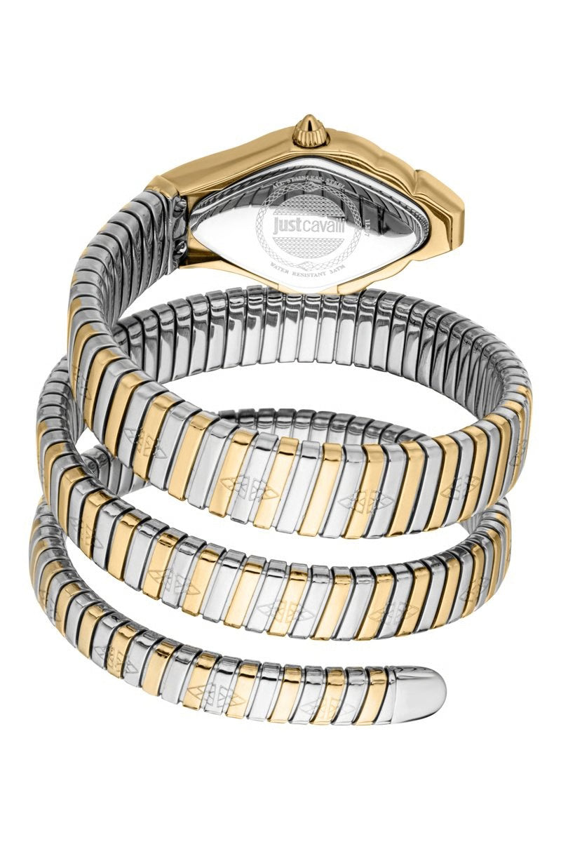 JUST CAVALLI Montre à quartz en acier - Argenté et doré