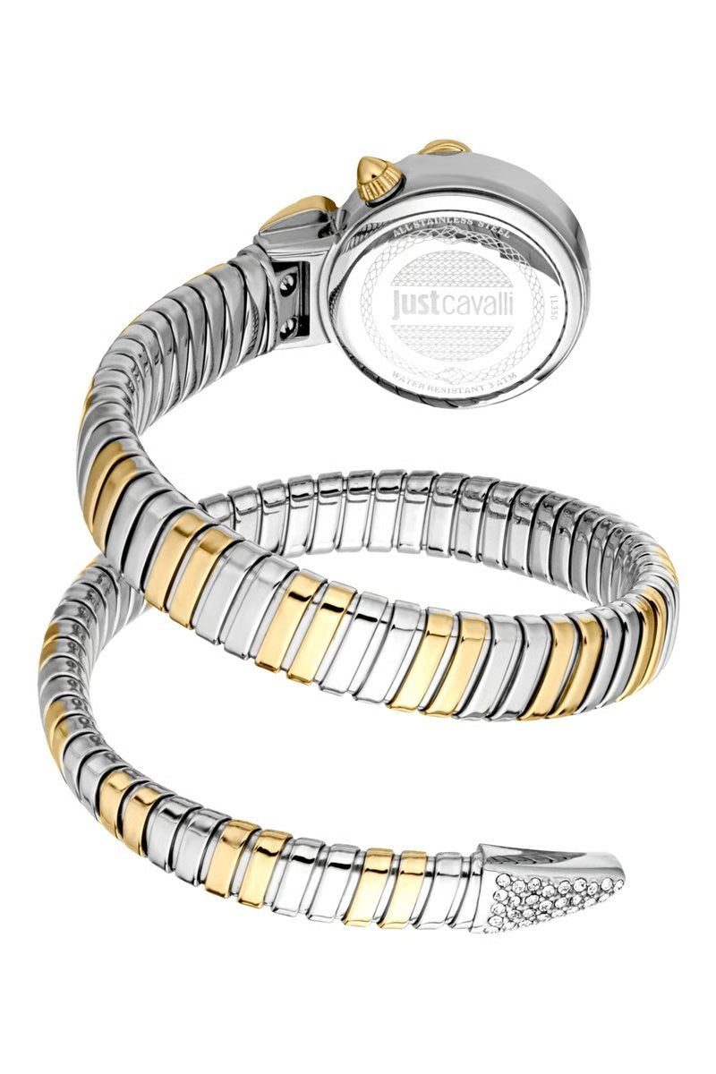 JUST CAVALLI Montre à quartz en acier - Argenté et doré