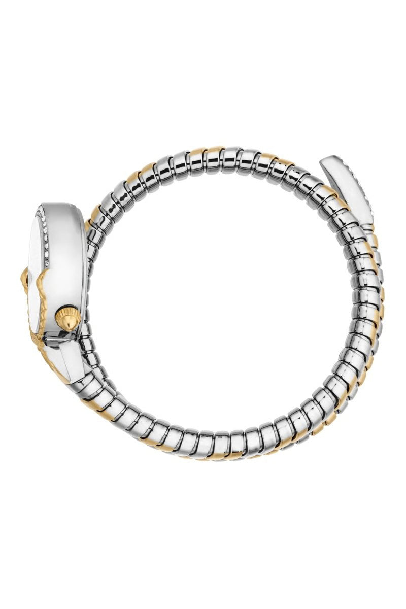 JUST CAVALLI Montre à quartz en acier - Argenté et doré