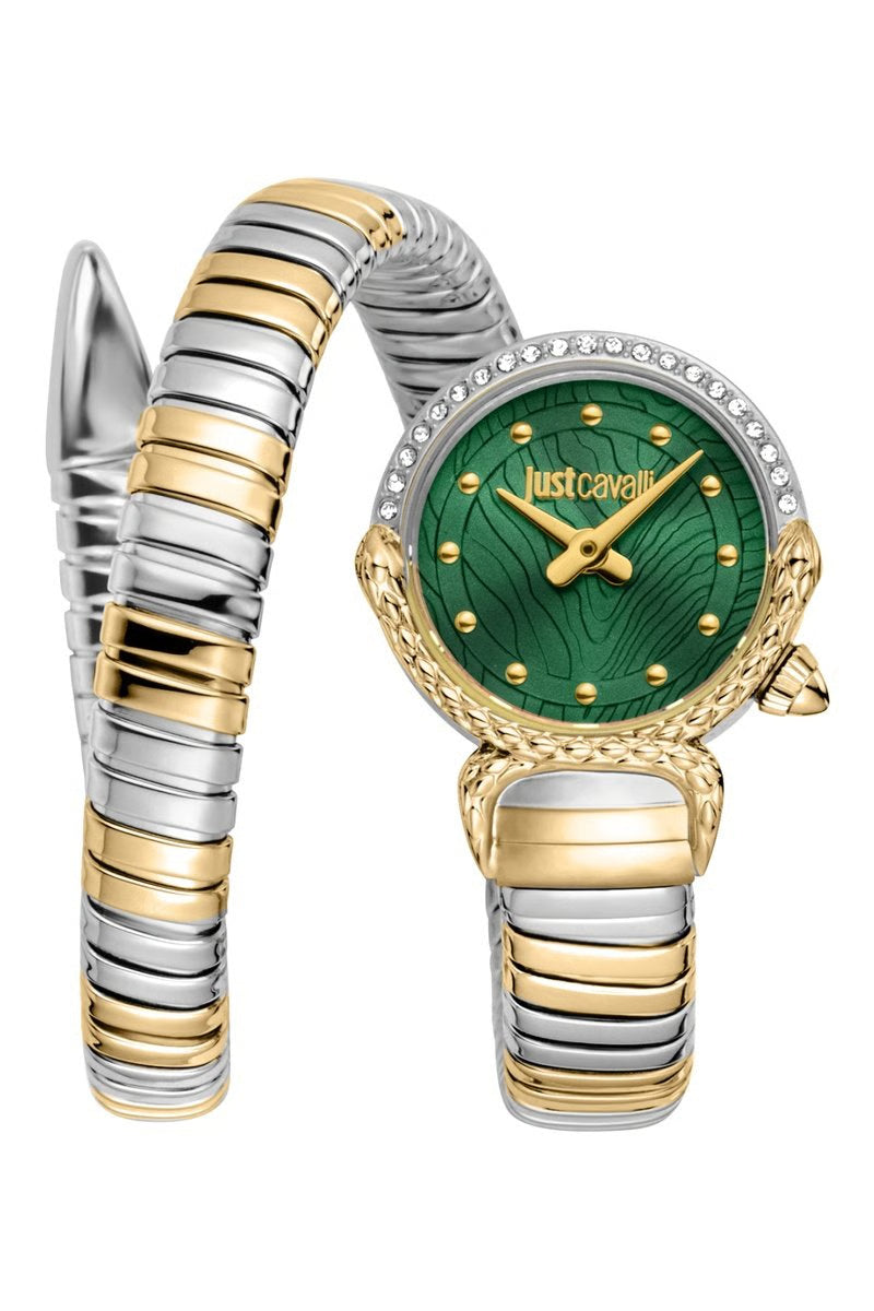 JUST CAVALLI Montre à quartz en acier - Argenté et doré