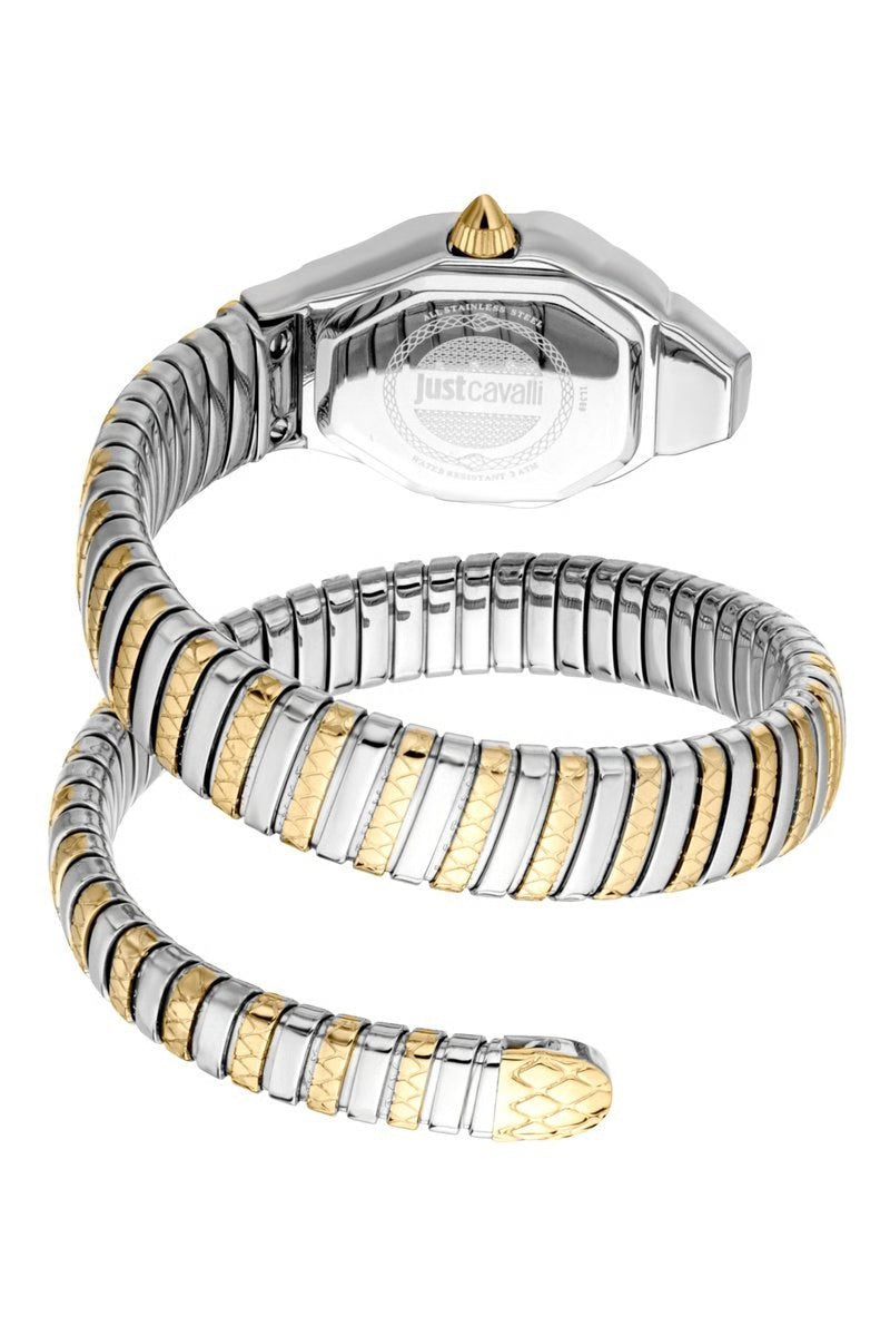 JUST CAVALLI Montre à quartz en acier - Argenté et doré
