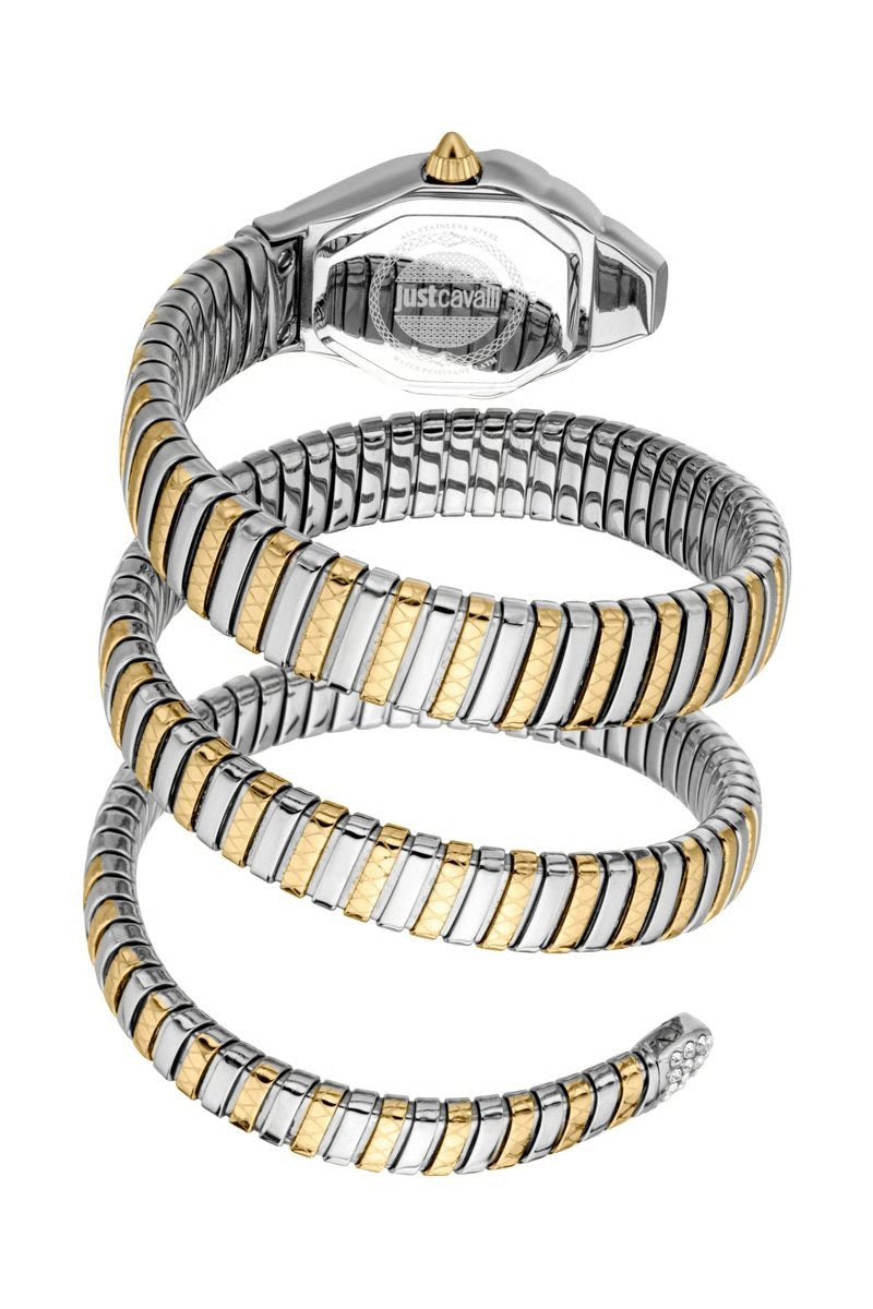 JUST CAVALLI Montre à quartz en acier - Argenté et doré