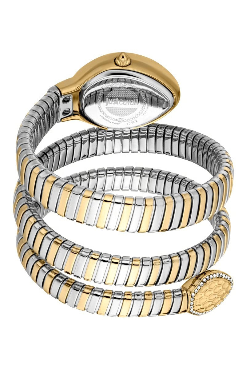 JUST CAVALLI Montre à quartz en acier - Argenté et doré
