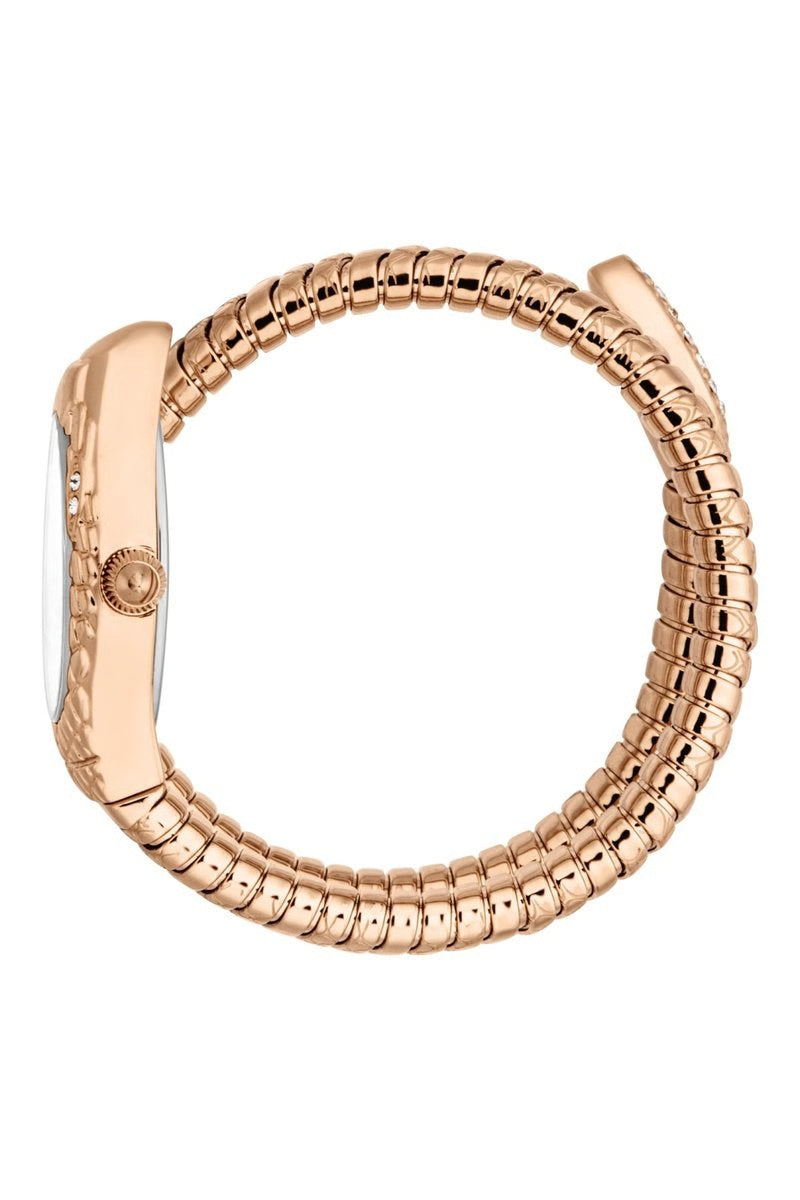 JUST CAVALLI Montre à quartz en acier - Doré rose et argenté