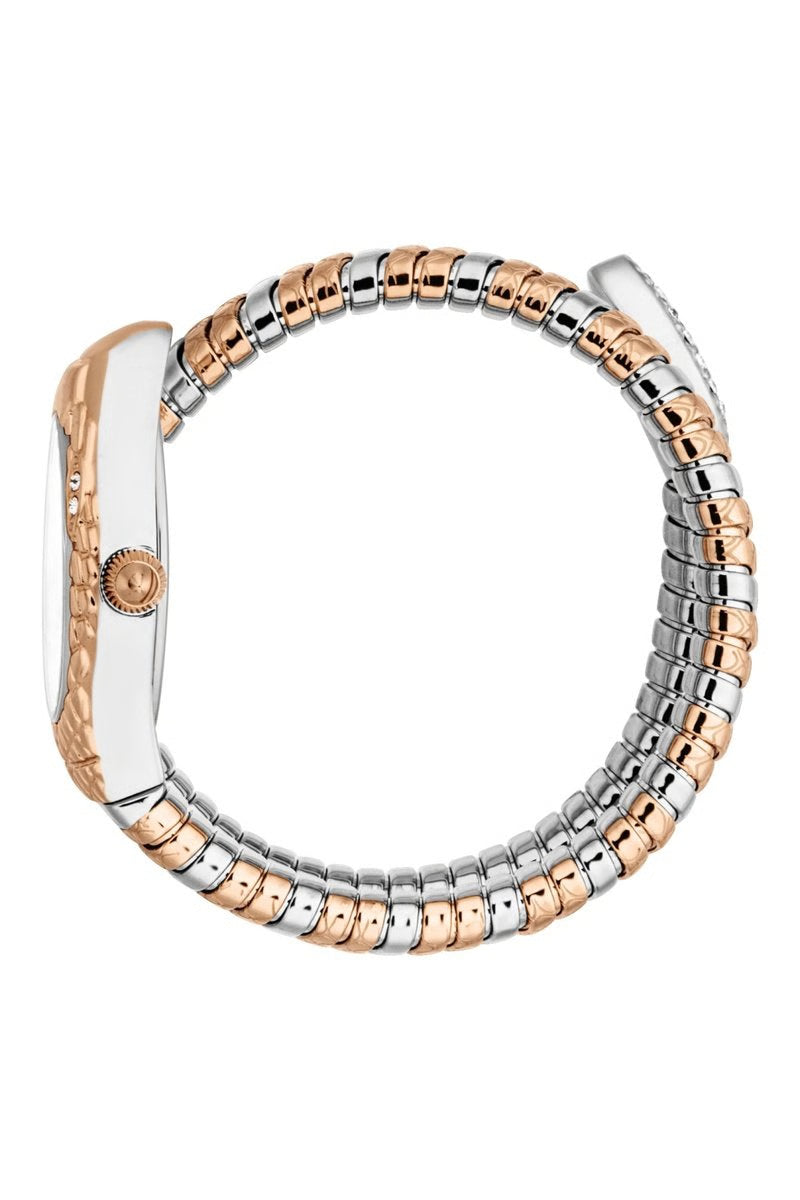 JUST CAVALLI Montre à quartz en acier - Argenté et doré rose