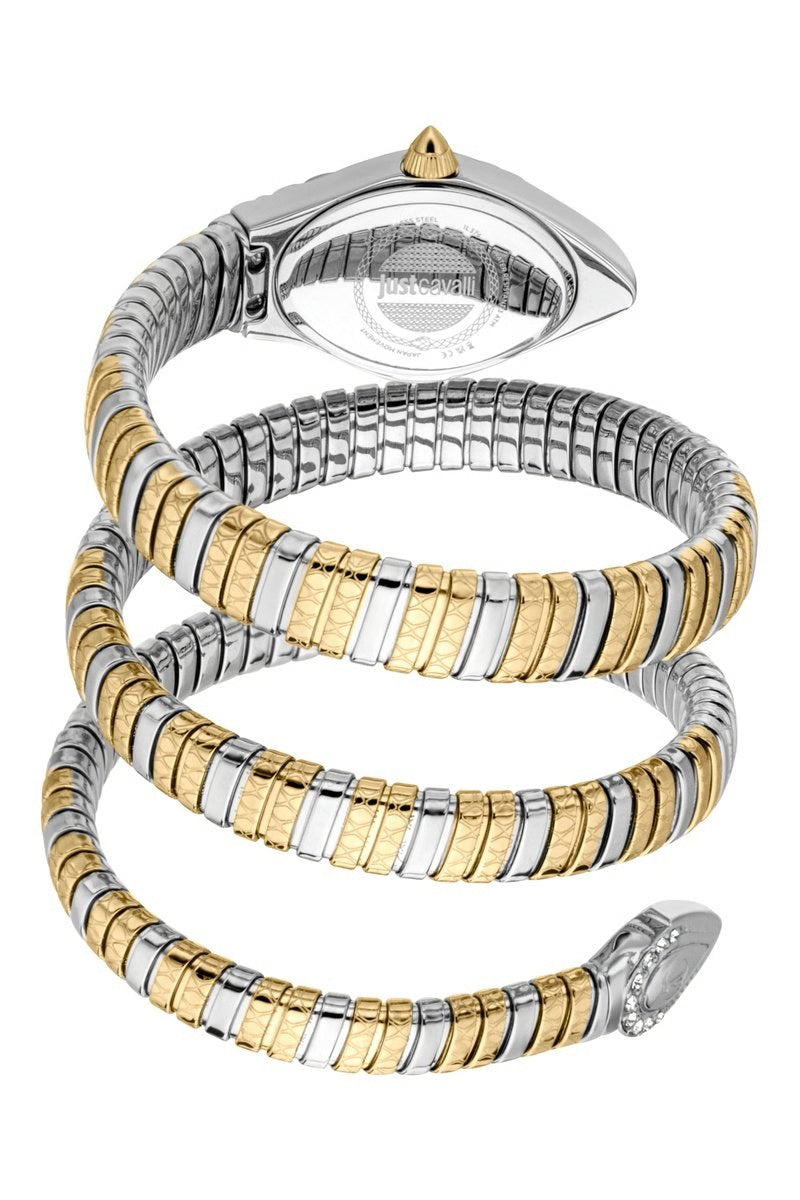 JUST CAVALLI Montre à quartz en acier - Argenté et doré